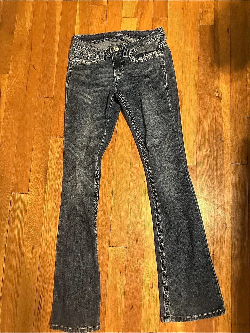 SHYANNE Boot Cut Jeans Black Waist 25